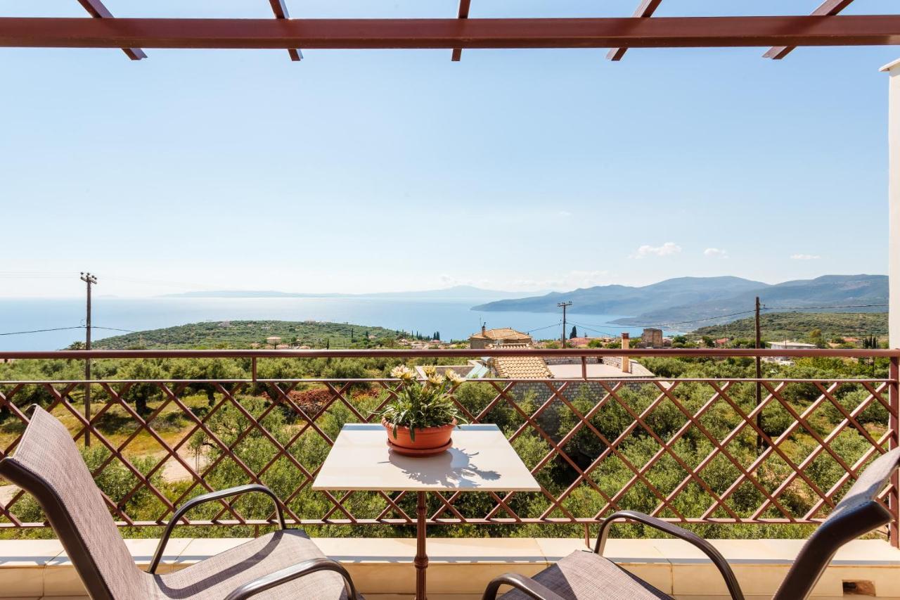 Villa Armonia, Sunset View And Relaxing Beach Vibe Proástion Exteriör bild